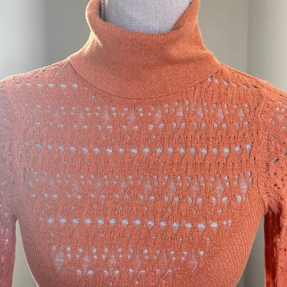 ARDEN B. Unique Stretchy Metallic Turtleneck  - Size Small - Picture 7 of 12